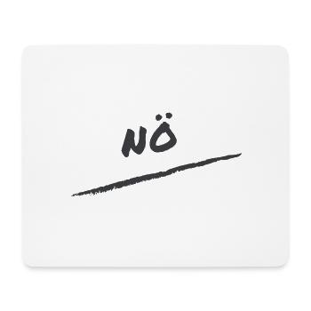 nö T-shirt Geschenk für Männer, Frauen und Kinder - Mousepad (Querformat) - Weiß - Vorne