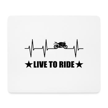 Motorrad - Mousepad (Querformat) - Weiß - Vorne