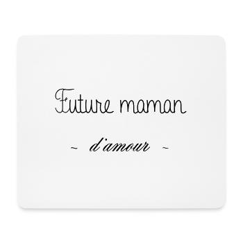 FUTURE MAMAN D AMOUR - Tapis de souris (format paysage) - blanc - Devant