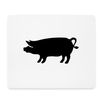 pig - Mouse Pad (horizontal) - white - Front