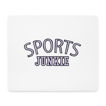 Sports junkie is looking addicted to fitness gym - Mouse Pad (horizontal) - white - Front