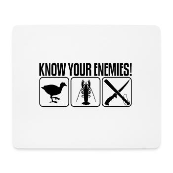KNOW YOUR ENEMIES - Mousepad (Querformat) - Weiß - Vorne