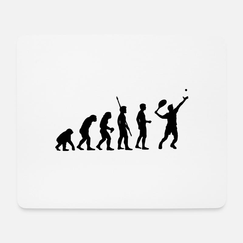 Tennis - Mousepad (Querformat) - Weiß