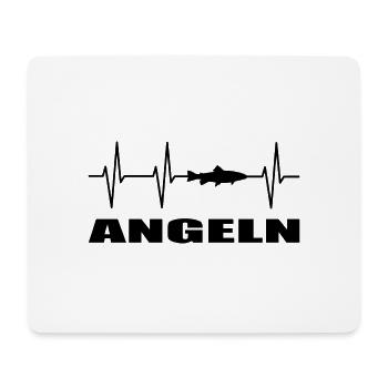 Angeln - Mousepad (Querformat) - Weiß - Vorne