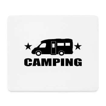 Camping - Mousepad (Querformat) - Weiß - Vorne