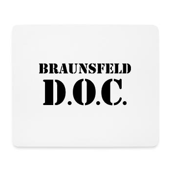 D.O.C. Braunsfeld - Mousepad (Querformat) - Weiß - Vorne