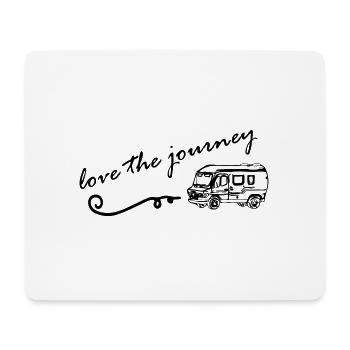 Camper "love the journey" - Mousepad (Querformat) - Weiß - Vorne