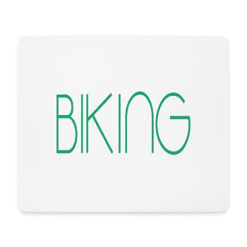 Biking Downhill Geschenk MTB biking - Mousepad (Querformat) - Weiß - Vorne