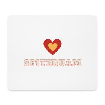 Liebe Spitzbuam - Mousepad (Querformat) - Weiß - Vorne