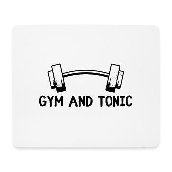 Gym and Tonic - Mouse Pad (horizontal) - white - Front