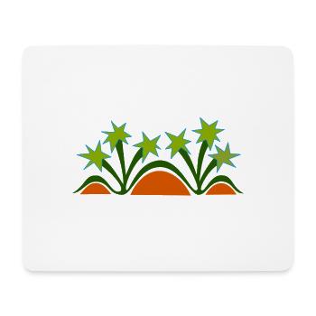 Palmen & Dünen von Cean - Mousepad (Querformat) - Weiß - Vorne