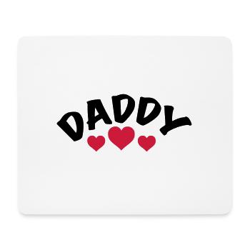 Dad / Daddy / Dad / Heart / i love my dad 1c - Mouse Pad (horizontal) - white - Front