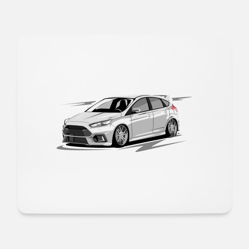 Focus MK3 RS ohne Fahrer - Mousepad (Querformat) - Weiß