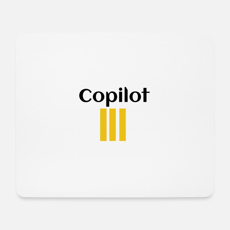 Copilot - Mousepad (Querformat) - Weiß