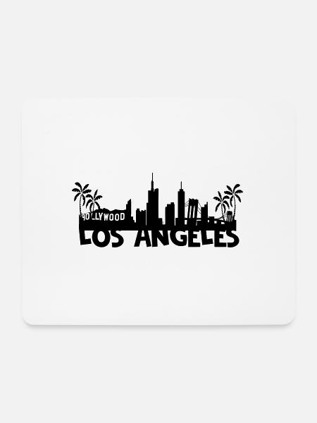 Los Angeles Skyline - Mousepad (Querformat) - Weiß