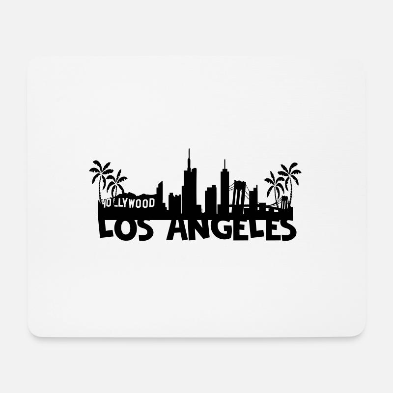Los Angeles Skyline - Mousepad (Querformat) - Weiß