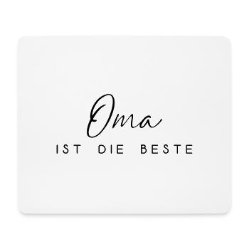 Oma ist die Beste Spruch Schrift Text Großmutter - Mousepad (Querformat) - Weiß - Vorne