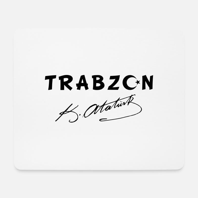 Trabzon Türkei Flagge Ata - Mousepad (Querformat) - Weiß