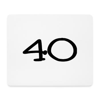 40. 40 YEARS. 40th ANNIVERSARY. 40TH ANNIVERSARY. - Mouse Pad (horizontal) - white - Front
