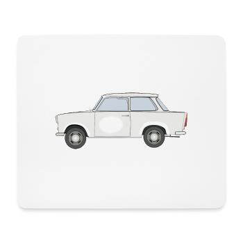 Trabi, Transnt aus der DDR - Mousepad (Querformat) - Weiß - Vorne