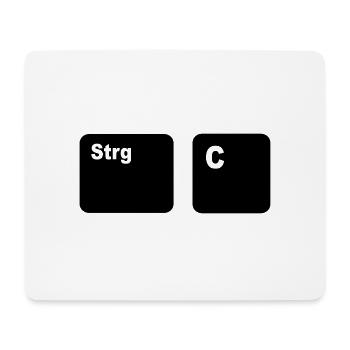 Strg C Copy and Paste Vater und Sohn Partner Shi - Mousepad (Querformat) - Weiß - Vorne