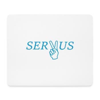 Servus - Mousepad (Querformat) - Weiß - Vorne