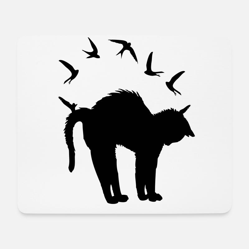 Mauersegler / swifts (1c) - Mousepad (Querformat) - Weiß