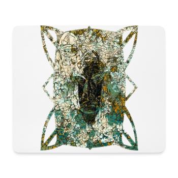 Masques africains (2) - Tapis de souris (format paysage) - blanc - Devant