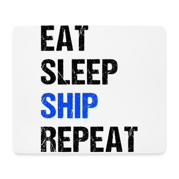 Education Is Important Sailing Is Importanter Skip - Mousepad (Querformat) - Weiß - Vorne