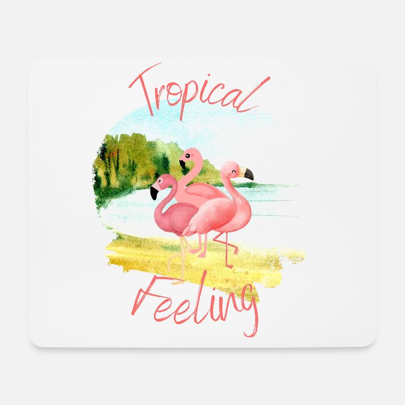 Tropical Feeling - Mousepad (Querformat) - Weiß