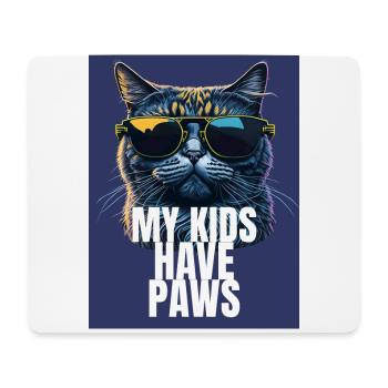 Conception de maman chat - Tapis de souris (format paysage) - blanc - Devant