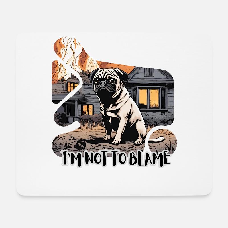 l'm not to Blame - Mousepad (Querformat) - Weiß