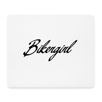 bikergirl - Mouse Pad (horizontal) - white - Front