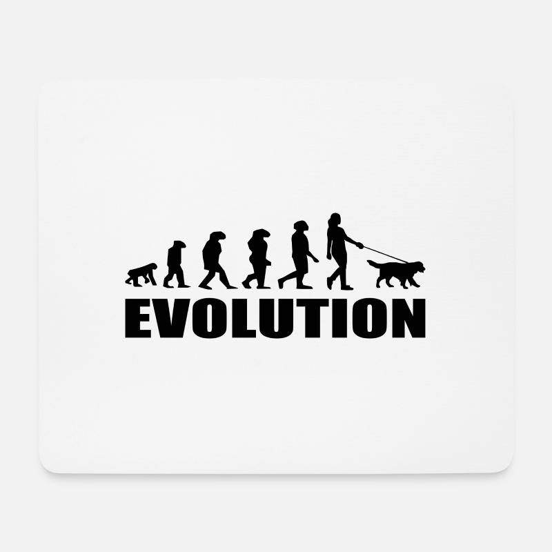 Hund - Mousepad (Querformat) - Weiß