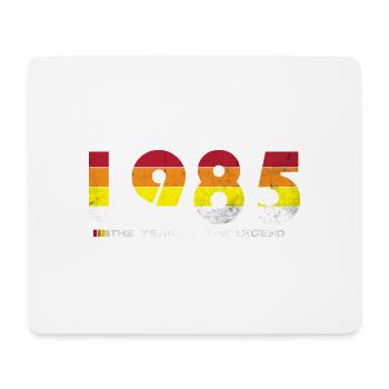 Jahrgang 1985 - Das Jahr der Legende - Retro 39 - Mousepad (Querformat) - Weiß - Vorne