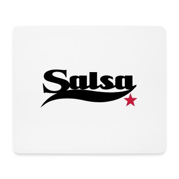 Salsa - Salsa Dance Shirt - Tapis de souris (format paysage) - blanc - Devant
