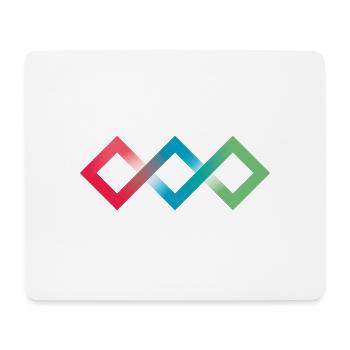 Fluo Diamonds - Tapis de souris (format paysage) - blanc - Devant