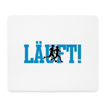 LÄUFT! - Mousepad (Querformat) - Weiß - Vorne