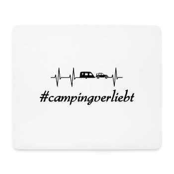 Camping - Mousepad (Querformat) - Weiß - Vorne