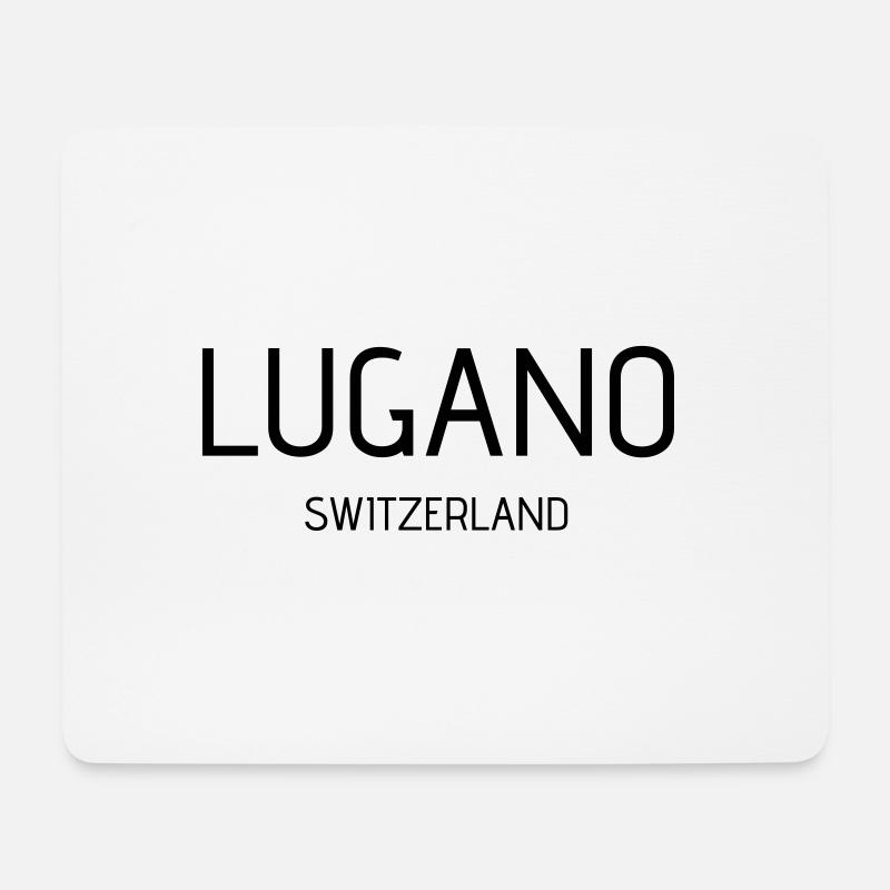 Lugano - Mousepad (Querformat) - Weiß