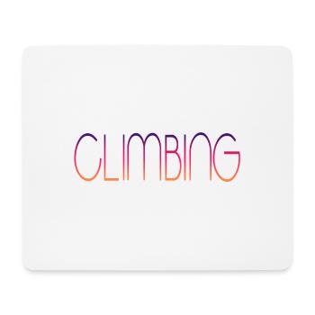Climbing - Mousepad (Querformat) - Weiß - Vorne