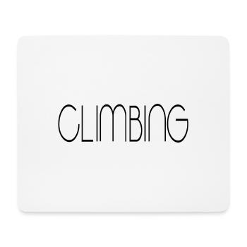 climbing - Mousepad (Querformat) - Weiß - Vorne
