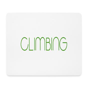 klettern climbing - Mousepad (Querformat) - Weiß - Vorne