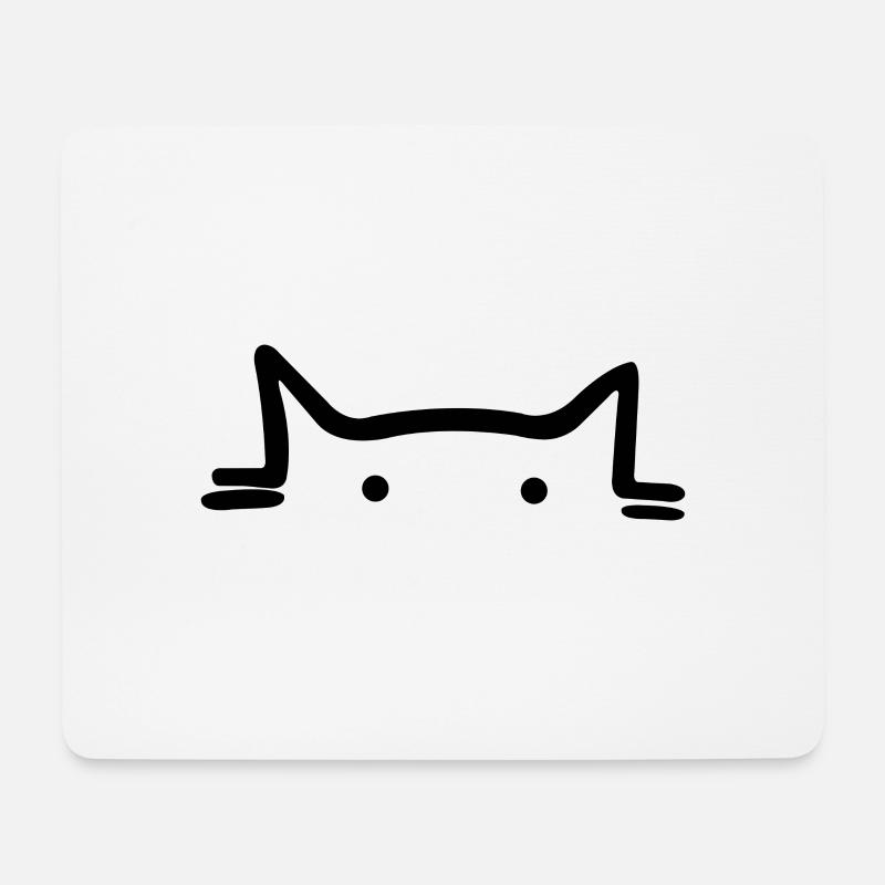 Katze Kater Katzen Kätzchen - Mousepad (Querformat) - Weiß