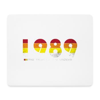 Millésime 1989 - L’année de la légende - Rétro 35 - Tapis de souris (format paysage) - blanc - Devant