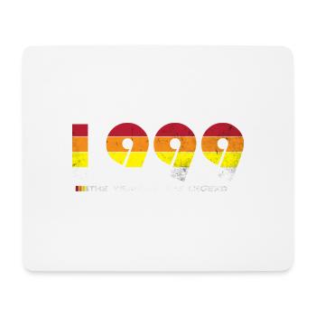 Millésime 1999 - L’Année de la Légende - Rétro 25 - Tapis de souris (format paysage) - blanc - Devant