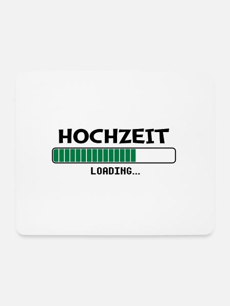Hochzeit Loading - Mousepad (Querformat) - Weiß
