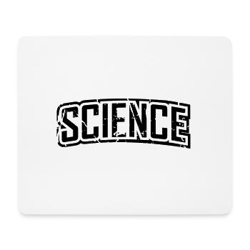 vintage science script logo en détresse - Tapis de souris (format paysage) - blanc - Devant