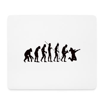 Guitar Evolution Music Guitarist Guitarist - Mouse Pad (horizontal) - white - Front