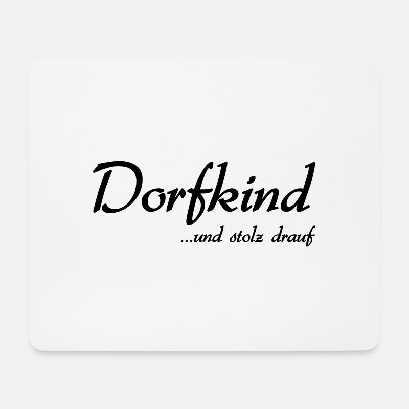 Dorfkind - Mousepad (Querformat) - Weiß